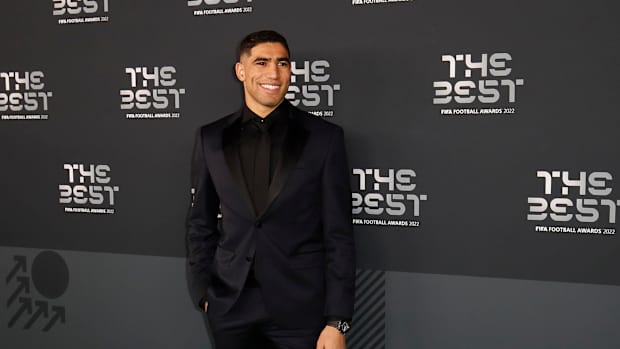 Achraf Hakimi en los premios The Best